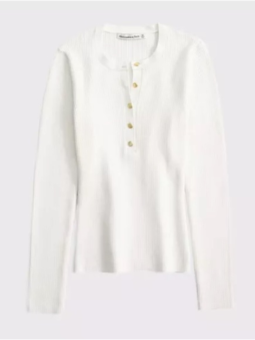 Abercrombie & Fitch Slim Henley Sweater Top